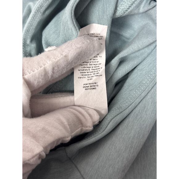 Beyond Yoga Bike Shorts Large Womens Blue Spacedye Cross Front Activewear - Picture 8 of 8